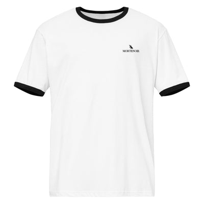 MorteNoir Noir Ringer Tee - Contrast Trim Relaxed Fit T-Shirt - MorteNoir