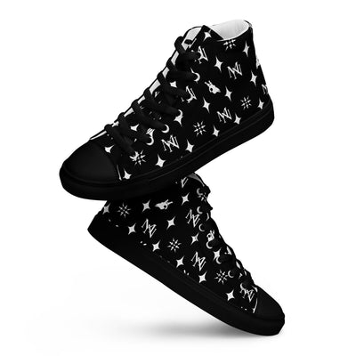 MorteNoir Obsidian High Top Canvas Shoes - Men's Sneakers - MorteNoir