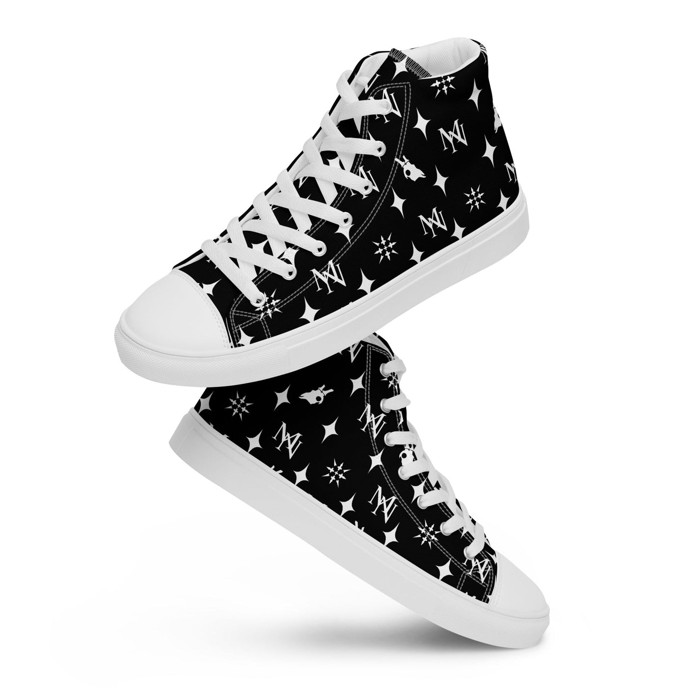 MorteNoir Obsidian High Top Canvas Shoes - Men's Sneakers - MorteNoir