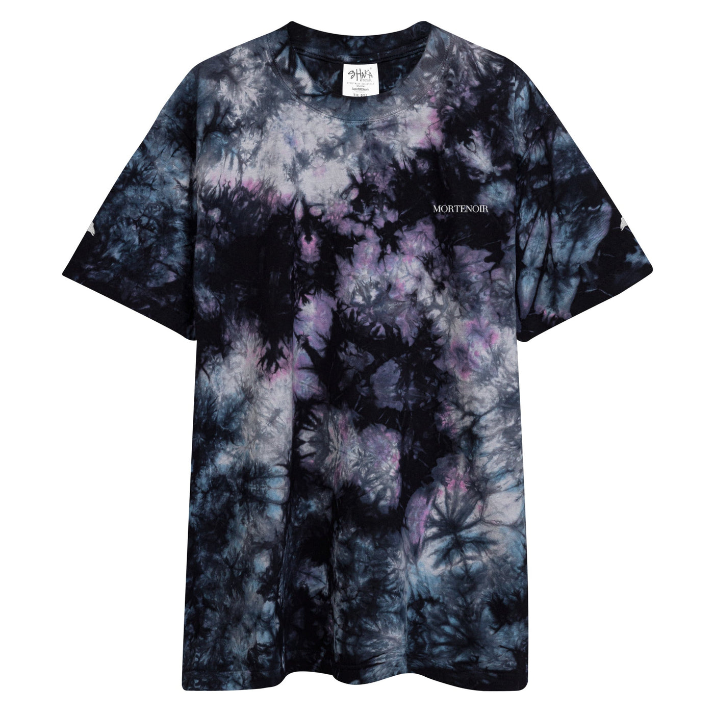 Shaka Wears X MorteNoir Phantom Tie - Dye Tee - Oversized Collab - MorteNoir