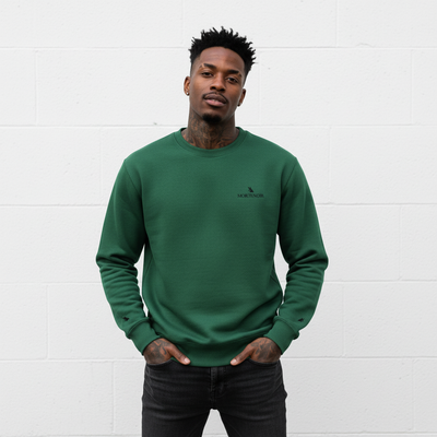 MorteNoir Obsidian Classic Sweatshirt - Black Male Model