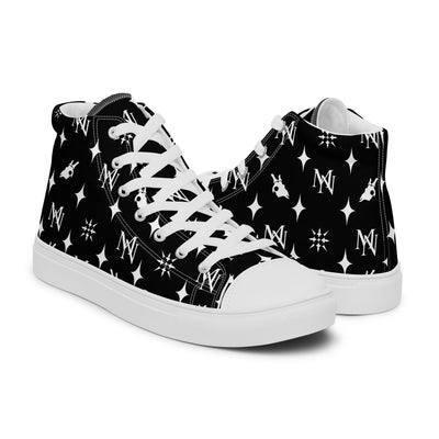 MorteNoir Phantom High Top Canvas Shoes - Women's Sneakers - MorteNoir