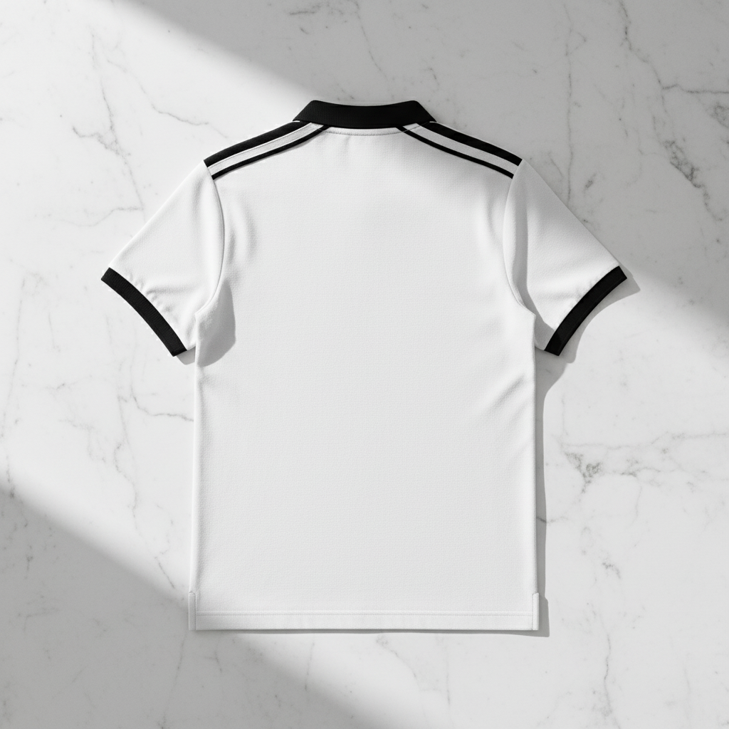 MorteNoir Polo Shirt Back View Flat Lay