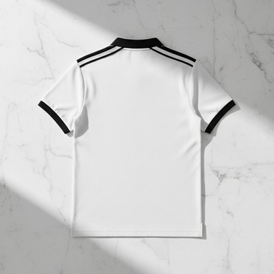 MorteNoir Polo Shirt Back View Flat Lay