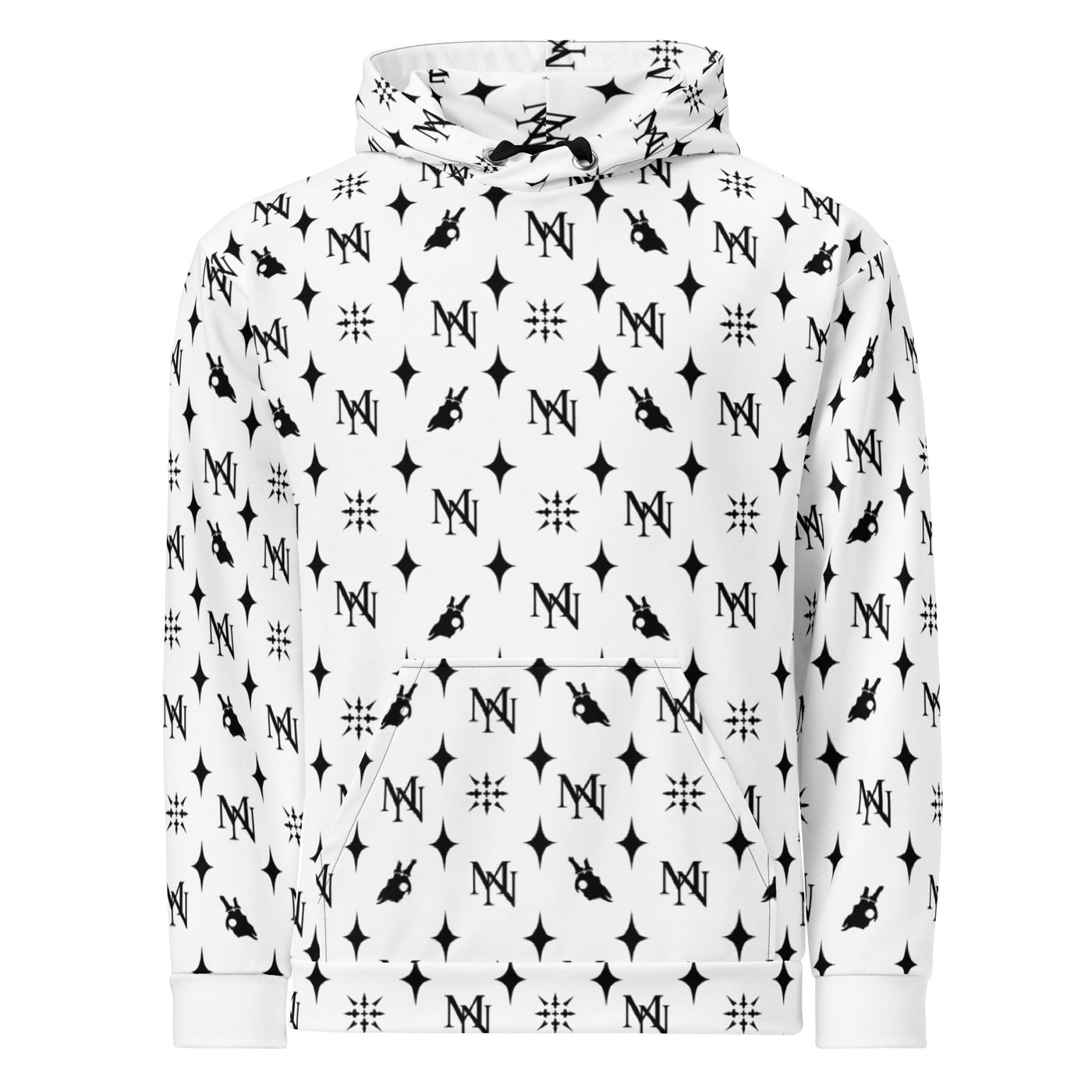 MorteNoir Veil Print Hoodie - Recycled Polyester All - Over Print - MorteNoir