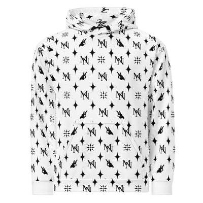 MorteNoir Veil Print Hoodie - Recycled Polyester All - Over Print - MorteNoir