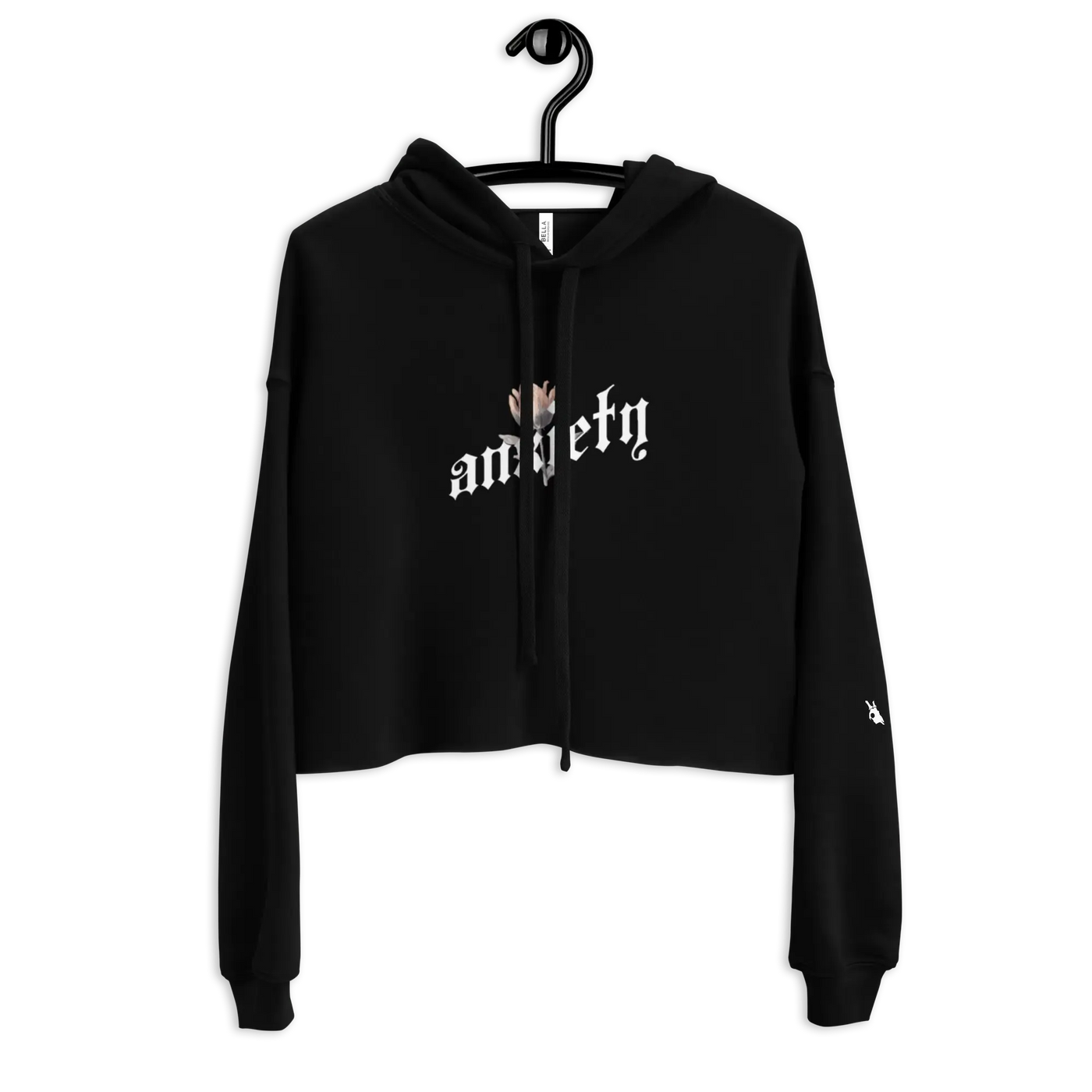 [Anxiety] Crop Hoodie - MorteNoir