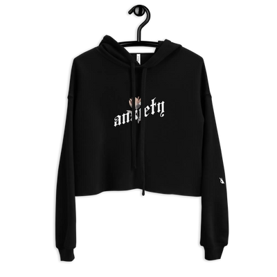 [Anxiety] Crop Hoodie - MorteNoir