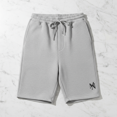 MorteNoir Shadow Fleece Shorts Realistic Flat Lay
