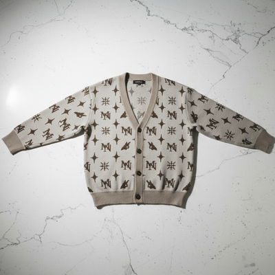 MorteNoir Shadow Knit Cardigan Flat Lay