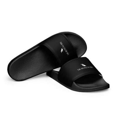 MorteNoir Midnight Premium Slides - Cushioned Comfort Footwear - MorteNoir