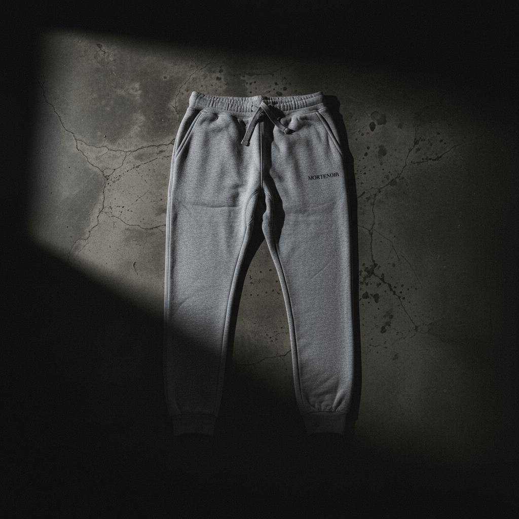 MorteNoir Dusk Premium Fleece Sweatpants - Tapered Loungewear - MorteNoir