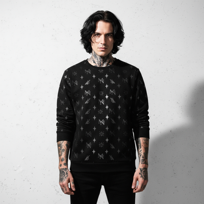 MorteNoir Twilight Sweatshirt - Front Model View