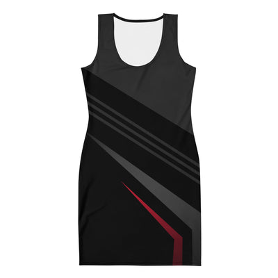 MorteNoir Siren Bodycon Dress - All - Over Print Statement Dress - MorteNoir