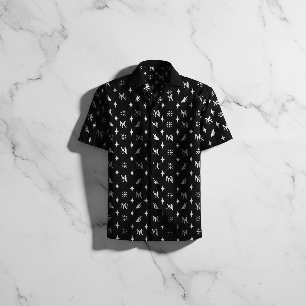 Nocturne Button Shirt Flat Lay