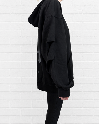 Wraith Ruched Sleeve Hoodie Hoodies & Jackets By MorteNoir