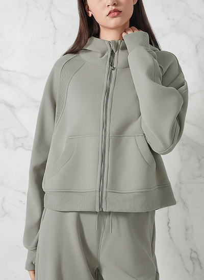 Sage Green Hoodie - Front View