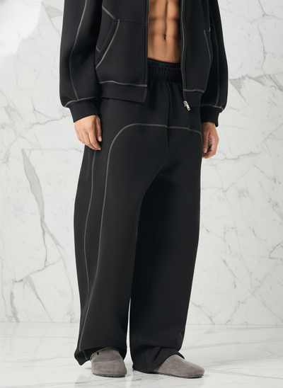 Side view with background