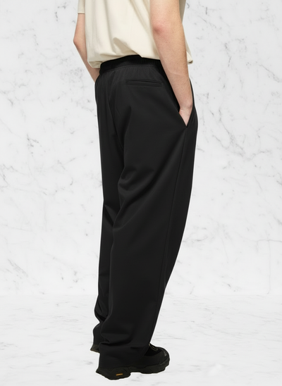 Side view with black pants