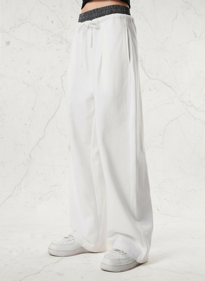 Side view with white stone background