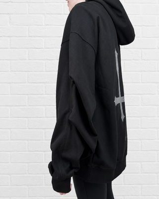 Wraith Ruched Sleeve Hoodie Hoodies & Jackets By MorteNoir