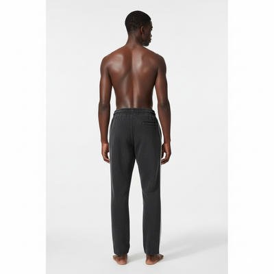 Snow Washed Contrast Tape Sweatpants - Back View