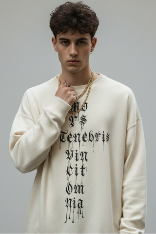 Tenebris Latin Motto Sweatshirt Sweatshirts & Crewnecks By MorteNoir