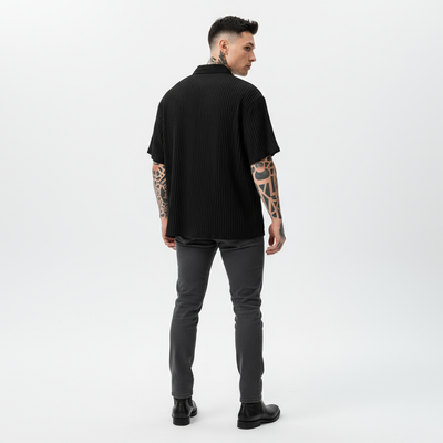 Tencel Jacquard Shirt - Back View