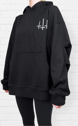 Wraith Ruched Sleeve Hoodie Hoodies & Jackets By MorteNoir